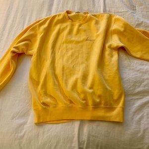 Brandy Melville Erica honey embroidery sweatshirt